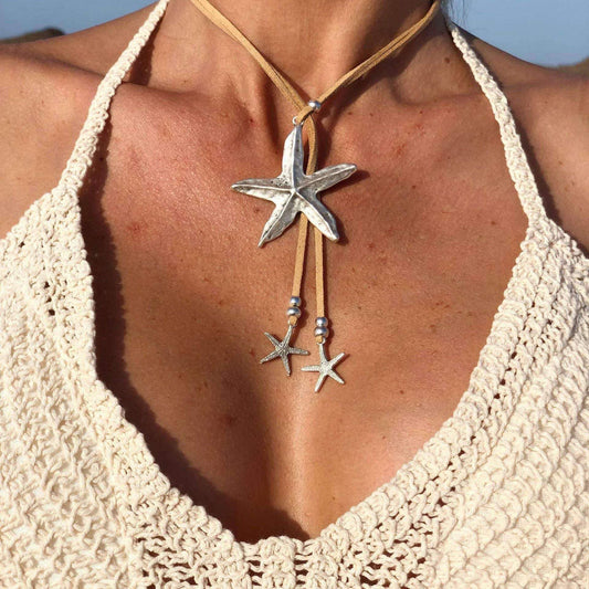 Boho Starfish Symbol Necklace