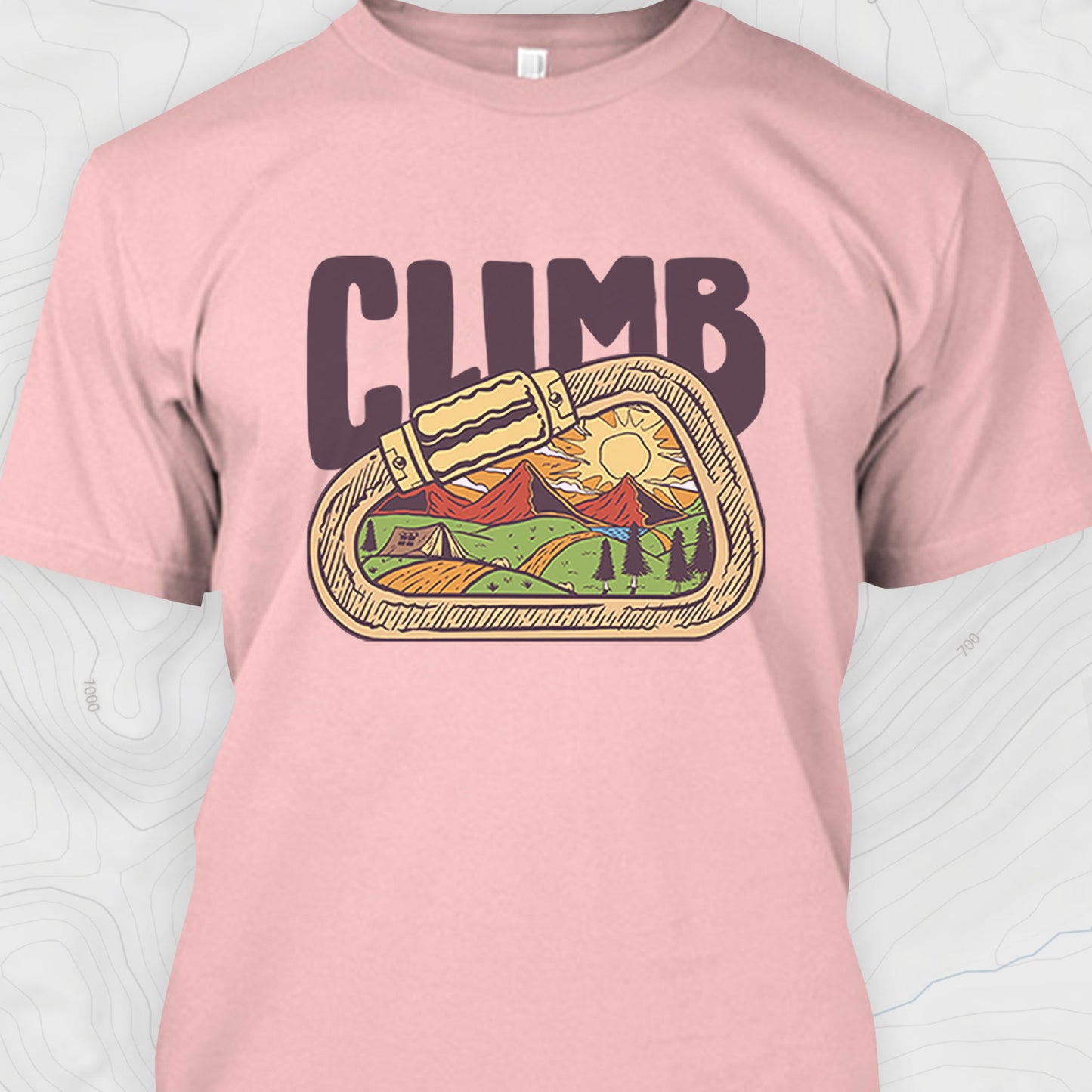 Carabiner Climb Mountains T-Shirt